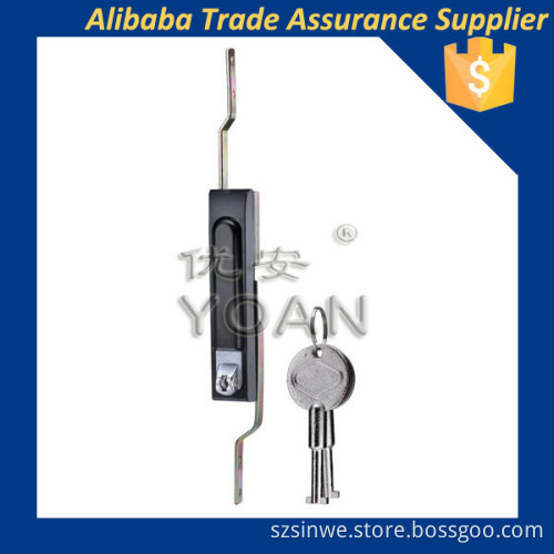 High security pull handle with lock